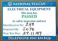 Electrically safety label